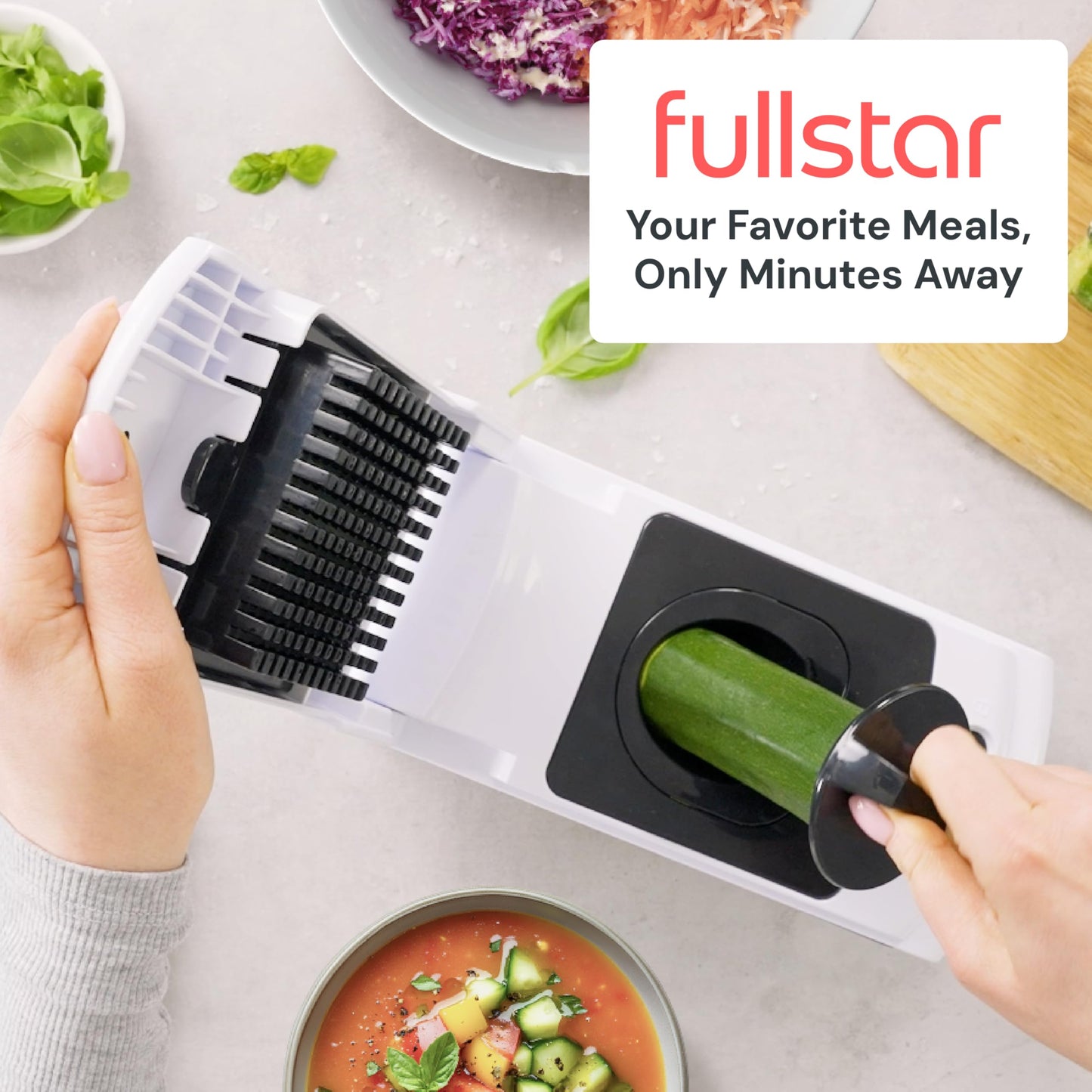 Fullstar Vegetable Cutter & Fruit Slicer – White