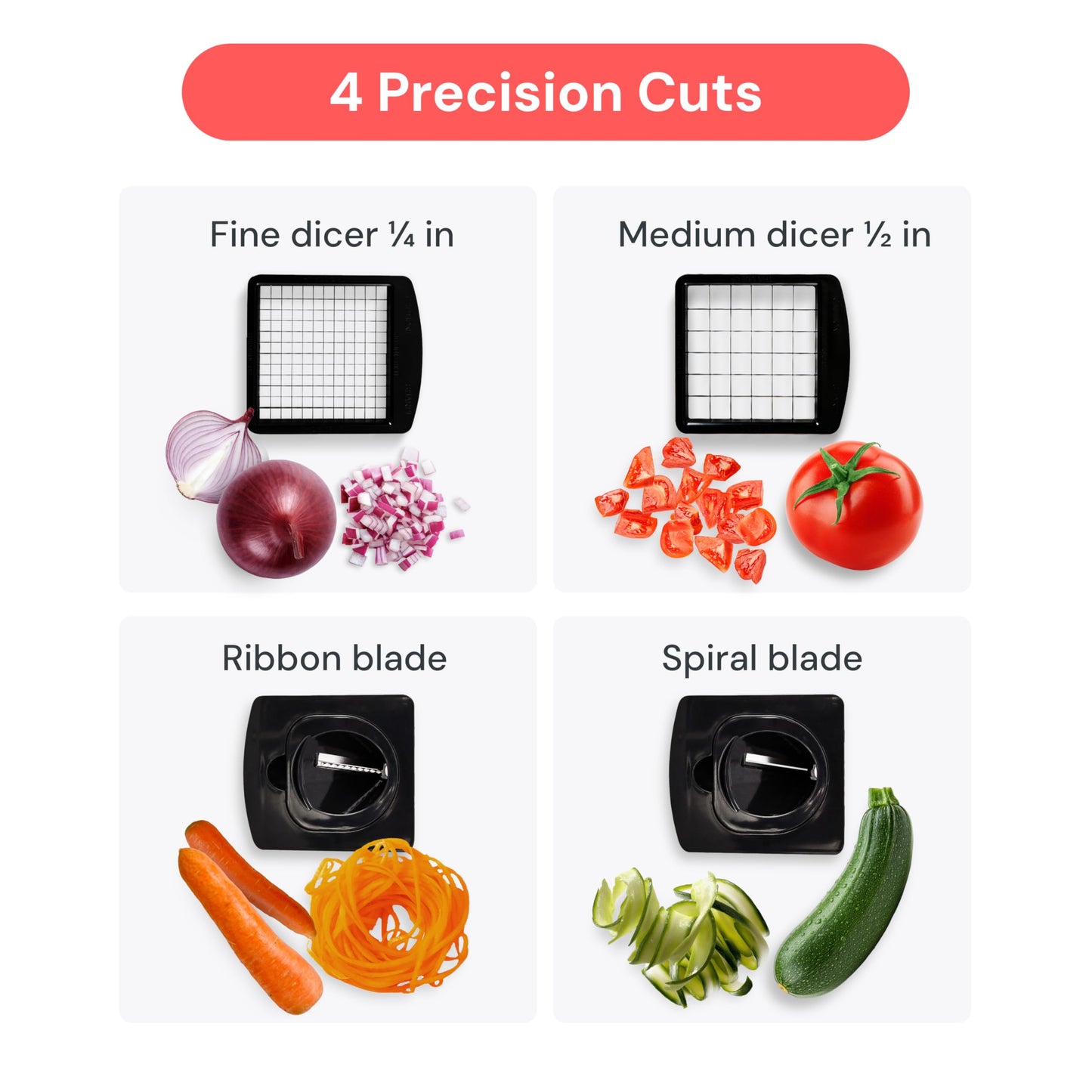 Fullstar Vegetable Cutter & Fruit Slicer – White